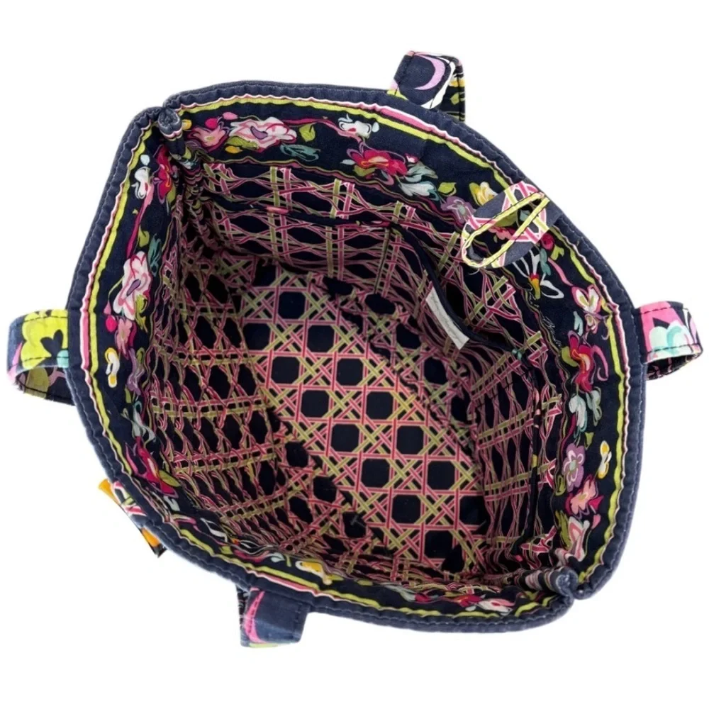 Vera Bradley Women’s “Ribbons” Floral Pattern Quilted Tote Bag